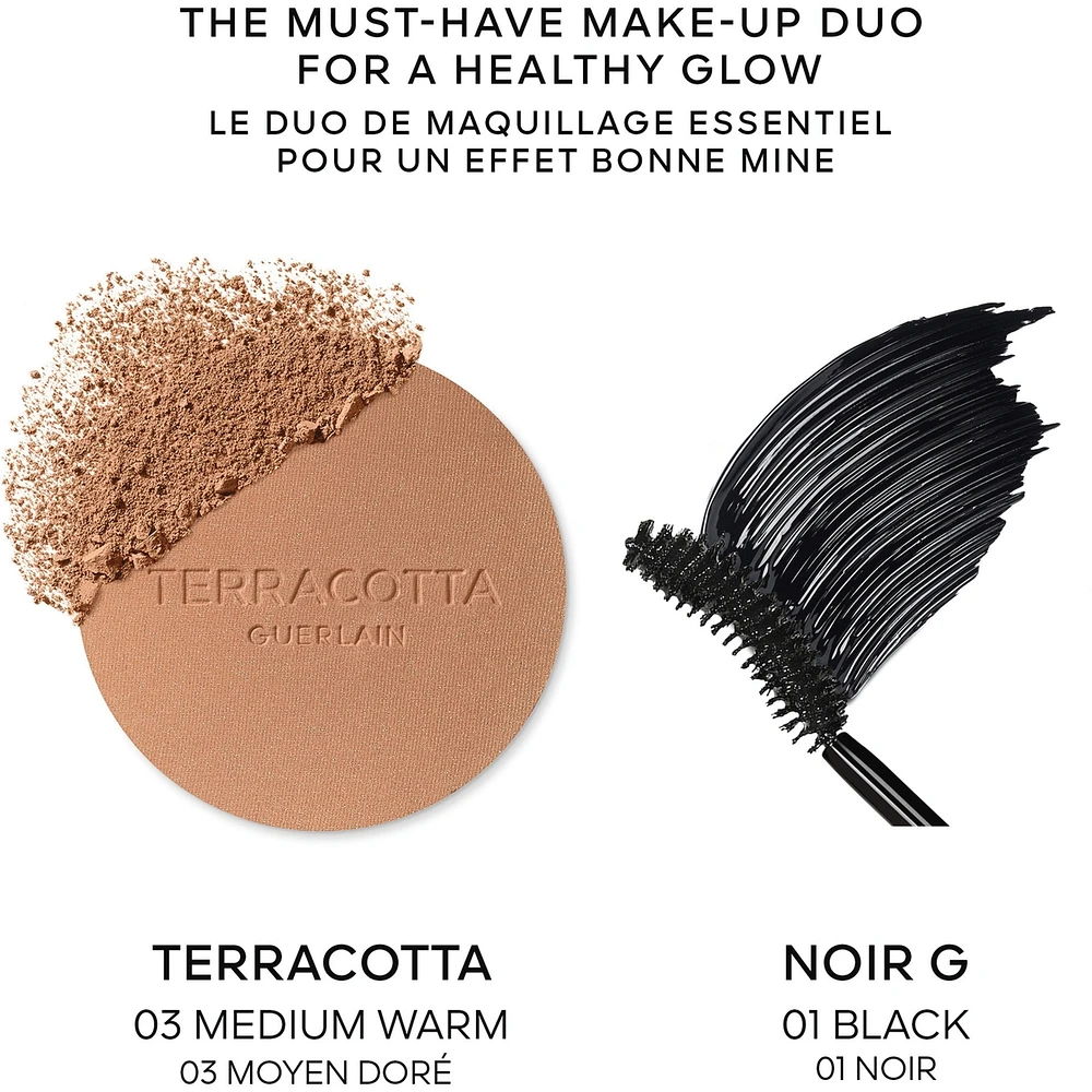 THE TERRACOTTA x NOIR G SET THE BRONZING POWDER & INTENSE VOLUME CURL MASCARA
