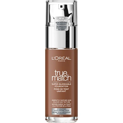 Fond De Teint True Match, Avec Acide Hyaluronique et Soins Hydratants