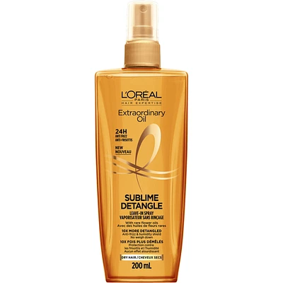 L'Oreal Paris Extraordinary Oil Sublime Detangle, Vaporisateur Sans Rinçage, Pour Cheveux Secs, Protection Contre Frisottis