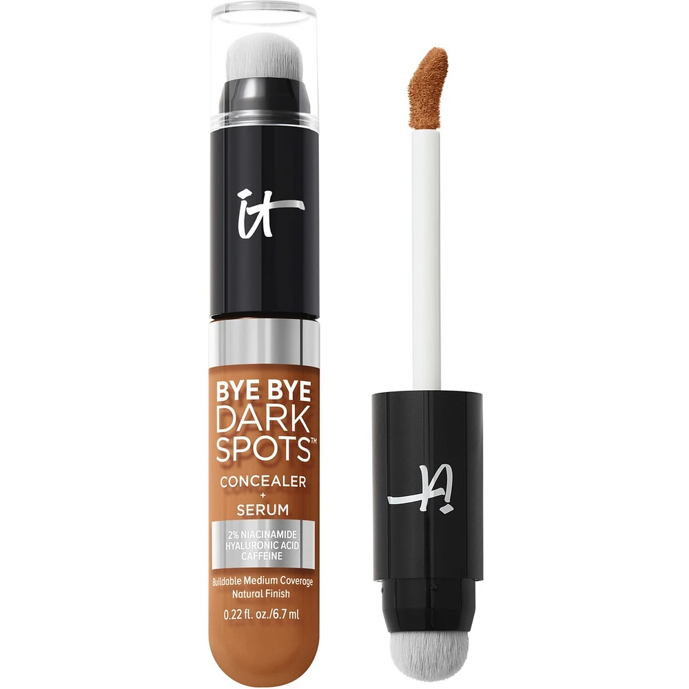 Bye Dark Spots Concealer + Serum with 2% Niacinamide
INSTANT NATURAL COVERAGE CLINICALLY FADES DRAK SPOTS*