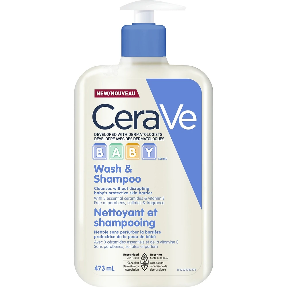 Nettoyant et Shampooing pour Bébé CeraVe 473mL