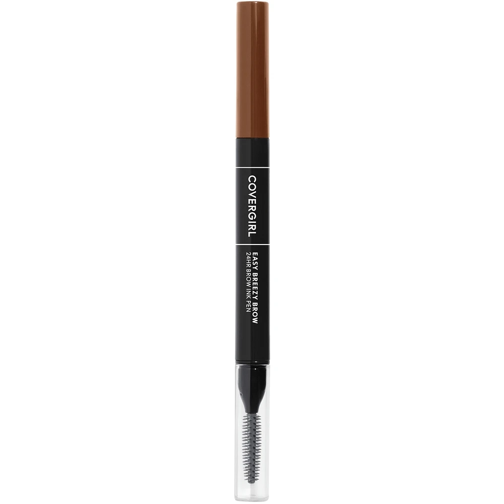 Easy Breezy Brow 24HR Ink Pen™, dual applicator, ultra-precise felt-tip, spoolie comb, water-resistant, lightweight, 100% Cruelty-Free