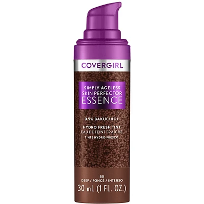 Simply Ageless Fond De Teint Essence Perfecteur Peau, Voile Teinté, Hybride Maquillage Soin, Fini Lumineux Effet Peau Nue,  Formule Vegan
