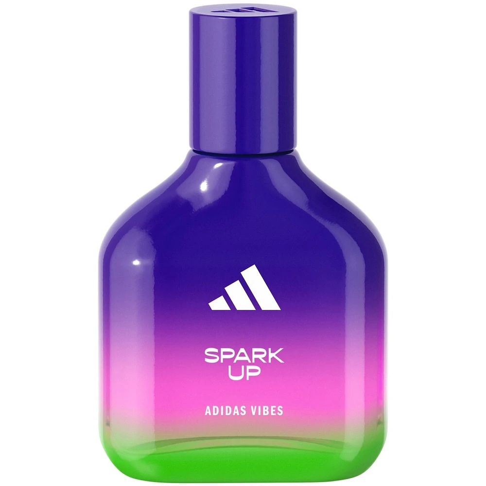 Eau de Parfum unisexe adidas Vibes Spark Up, énergisante et stimulante, parfum longue tenue, Orange Douce et Poivre Noir