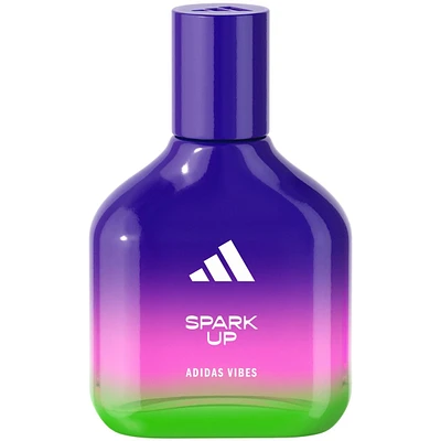 Eau de Parfum unisexe adidas Vibes Spark Up, énergisante et stimulante, parfum longue tenue, Orange Douce et Poivre Noir