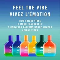 Eau de Parfum unisexe adidas Vibes Spark Up, énergisante et stimulante, parfum longue tenue, Orange Douce et Poivre Noir