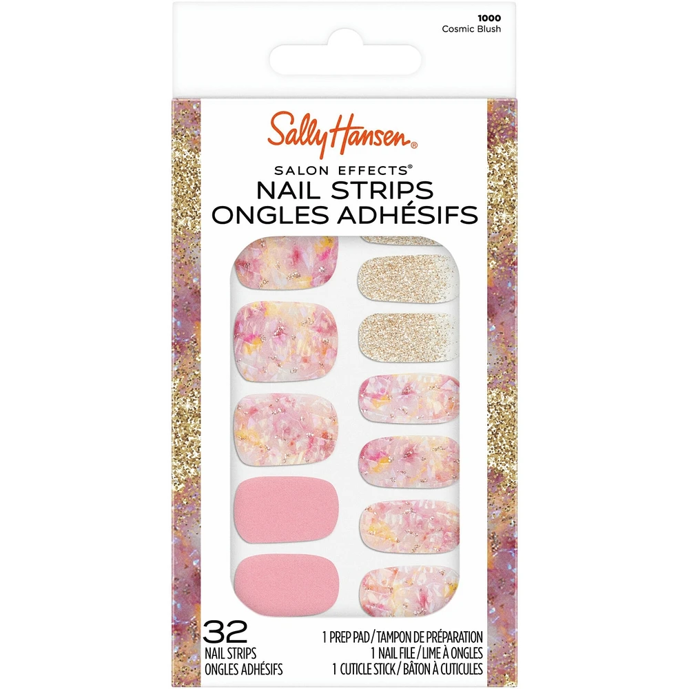 Salon Effects, Bandes adhésives, pas besoin de lampe UV, temps séchage, Longue tenue, Sans danger, Ne s’écaille