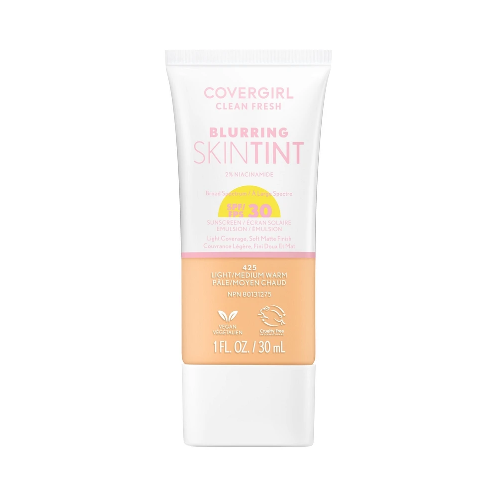 Clean Fresh Blurring Skin Tint, Liquid Foundation - Matte Finish with SPF 30
