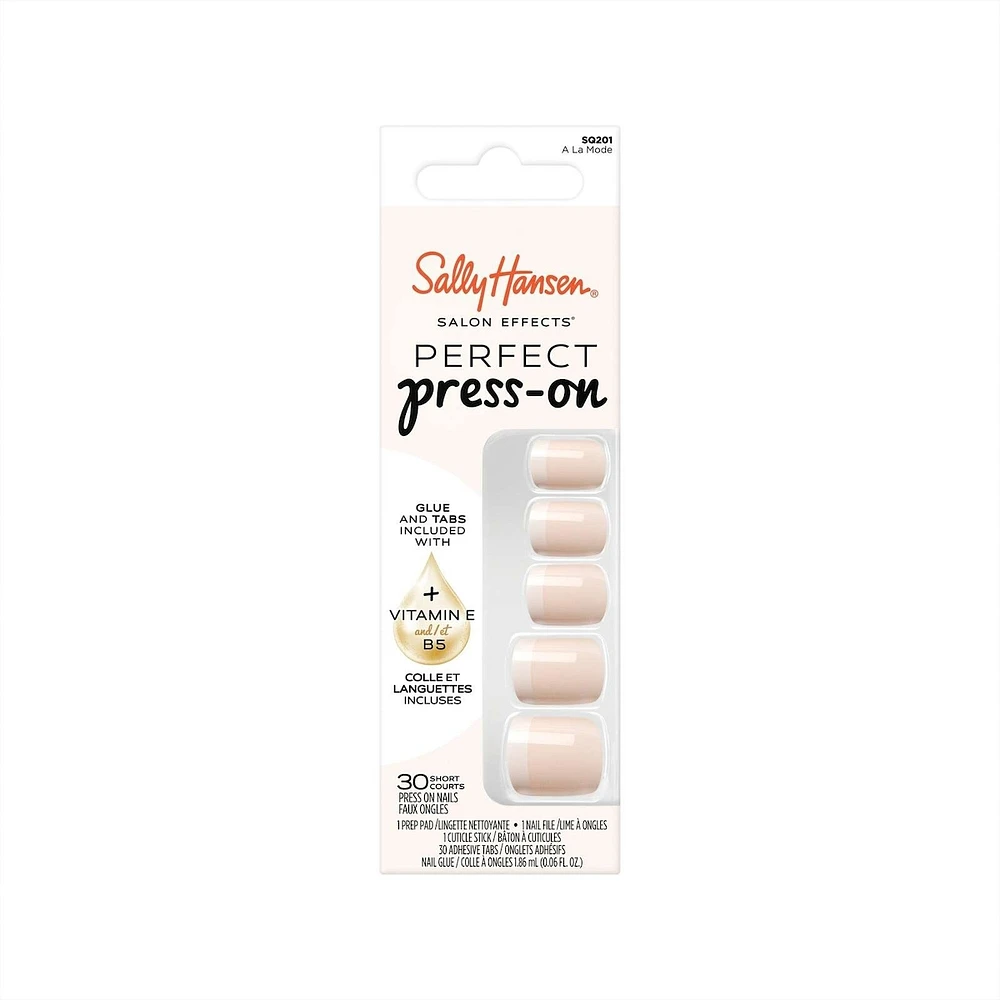 Salon Effects® Perfect Manicure™ press-on nails, longwearing, includes 24 premium fake nail