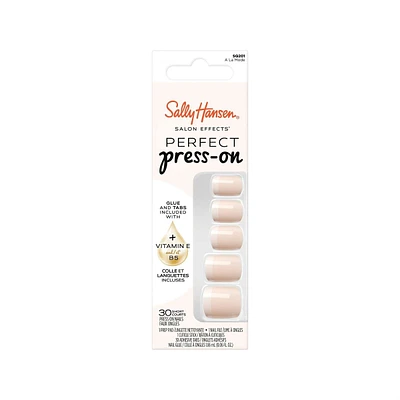 Salon Effects® Perfect Manicure™ press-on nails, longwearing, includes 24 premium fake nail