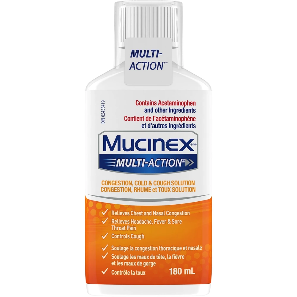 Multi-Action® Solution contre la congestion, le rhume et la toux
