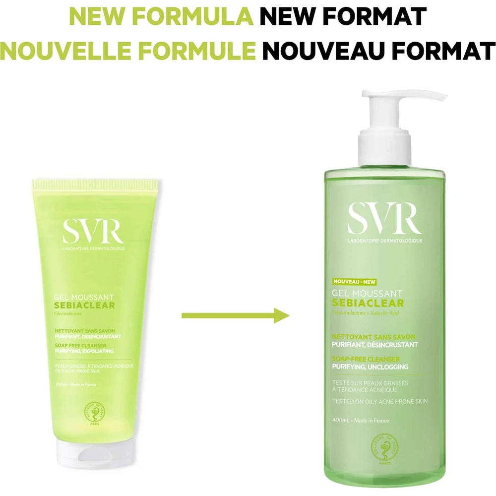 SVR Sebiaclear Gel Moussant 400mL