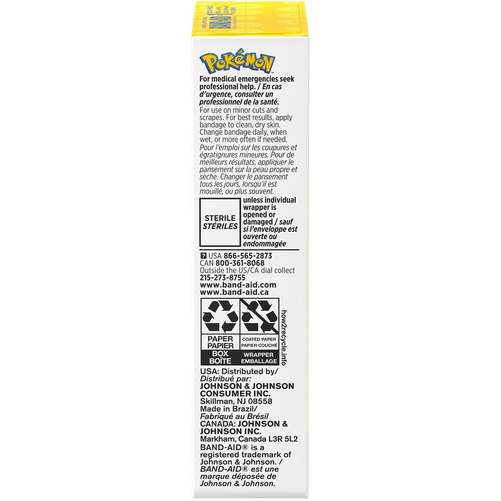 Adhesive Bandages for Kids, Pokémon