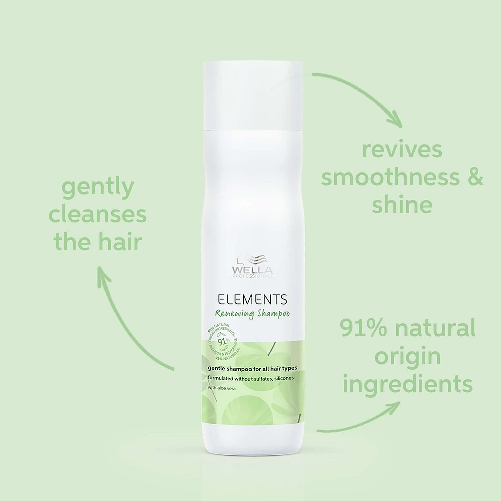 Wella Professionals Elements Renewing Shampoo - Mild Shampoo for delicate or dry scalp, 250ml