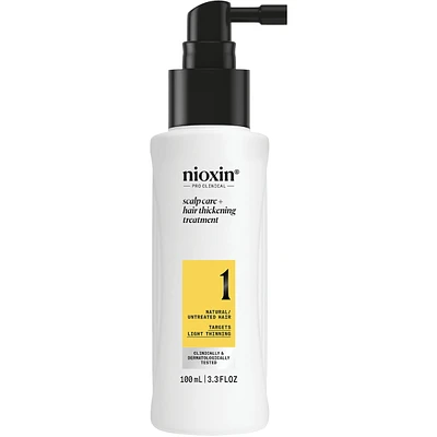 Soin épaississant pour le cuir chevelu et les cheveux du Système 1 de Nioxin - Sérum pour cheveux naturels et légèrement clairsemés, 100 mL