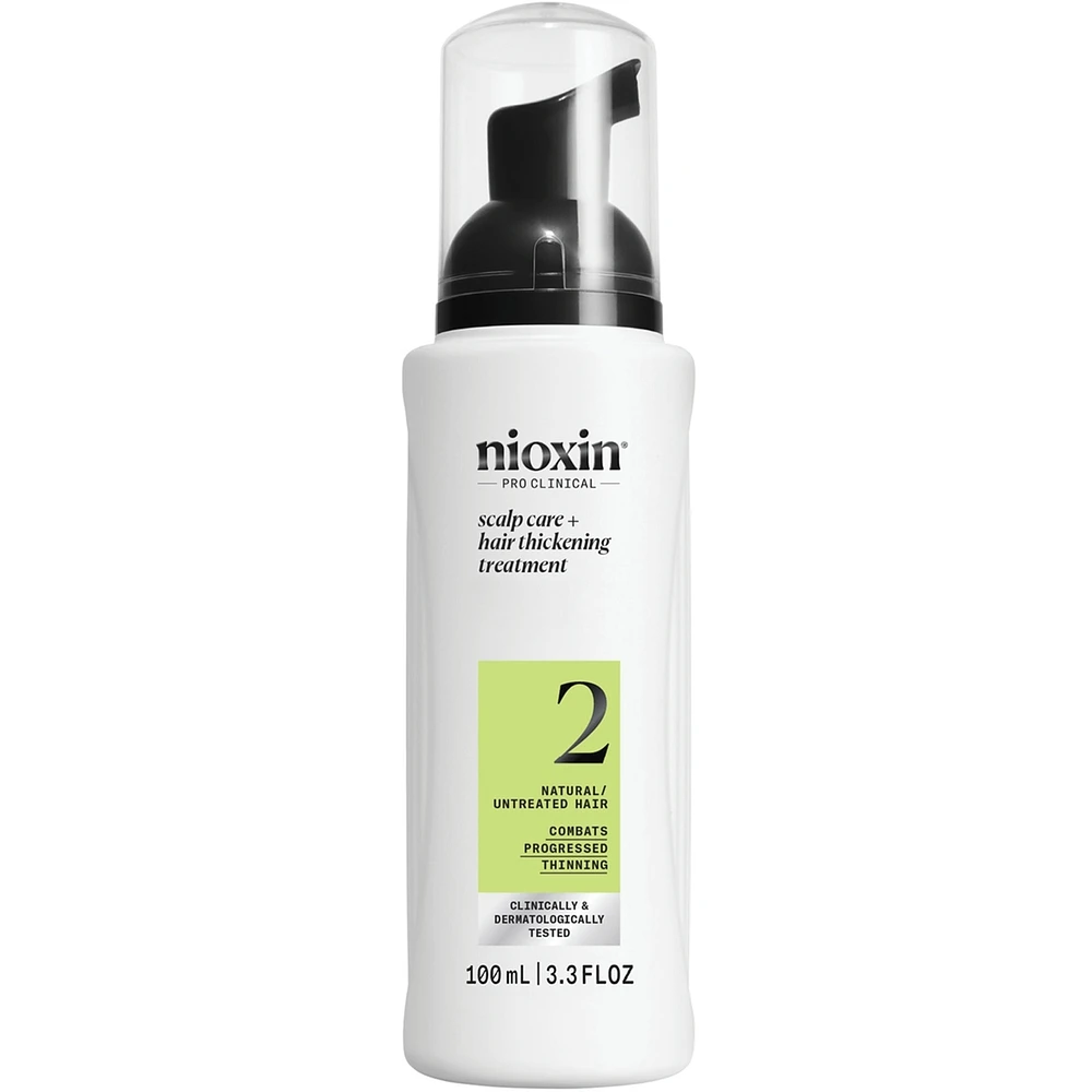Soin épaississant pour le cuir chevelu et les cheveux Système 2 de Nioxin - Sérum pour cheveux naturels et très clairsemés, 100 mL
