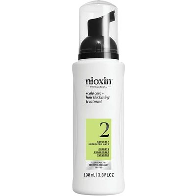 Soin épaississant pour le cuir chevelu et les cheveux Système 2 de Nioxin - Sérum pour cheveux naturels et très clairsemés, 100 mL