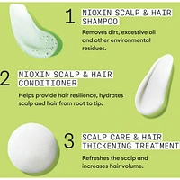Soin épaississant pour cuir chevelu et cheveux Système 2 de Nioxin - pour les cheveux naturels et très clairsemés - Comprend un shampooing mL