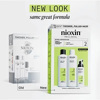 Soin épaississant pour cuir chevelu et cheveux Système 2 de Nioxin - pour les cheveux naturels et très clairsemés - Comprend un shampooing mL
