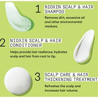 Soin épaississant pour cuir chevelu et cheveux Système 2 de Nioxin - pour les cheveux naturels et très clairsemés - Comprend un shampooing mL