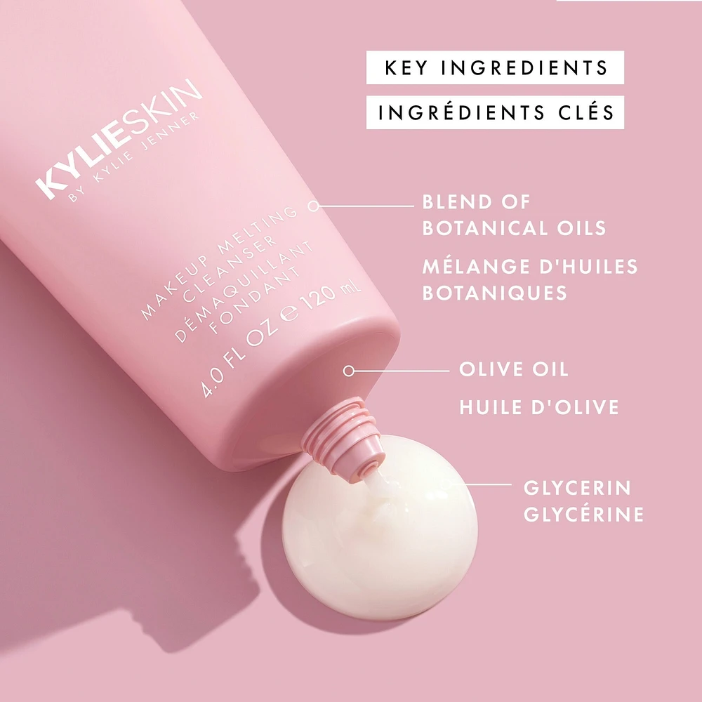 Makeup Melting Cleanser, lightweight cream-to-oil formula, cleanses, nourishes, soothes skin