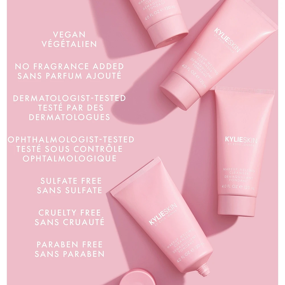 Makeup Melting Cleanser, lightweight cream-to-oil formula, cleanses, nourishes, soothes skin