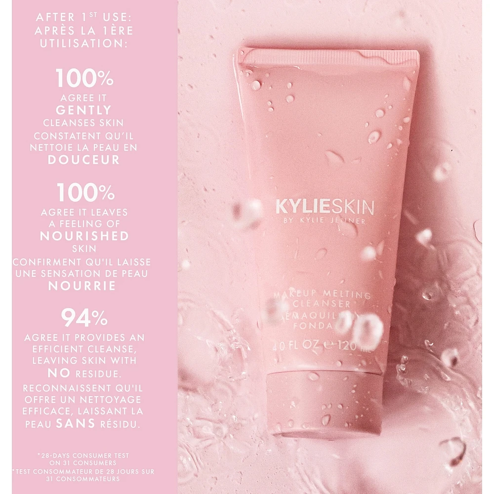 Makeup Melting Cleanser, lightweight cream-to-oil formula, cleanses, nourishes, soothes skin