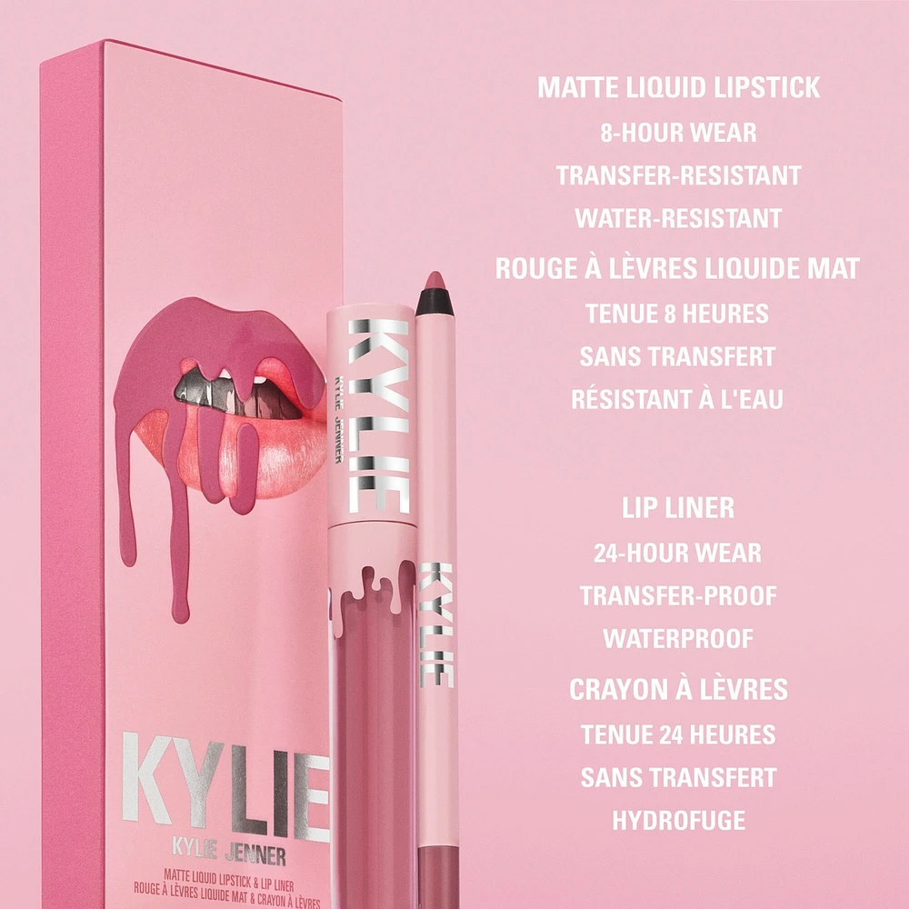 Matte lip Kit, perfect routine, highly-pigmented, long-lasting, smudge-resistant, vegan