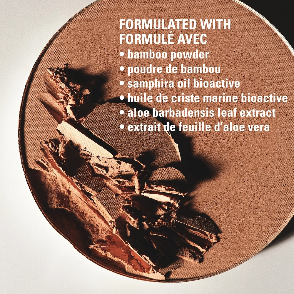 Natural Blur Powder Foundation, medium buildable blurred matte, 12-hour wear, breathable finish