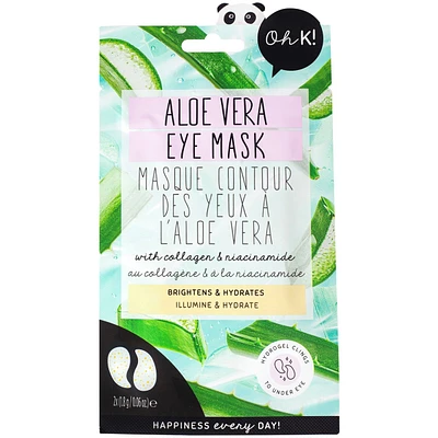 Masque contour des yeux à l'aloe vera