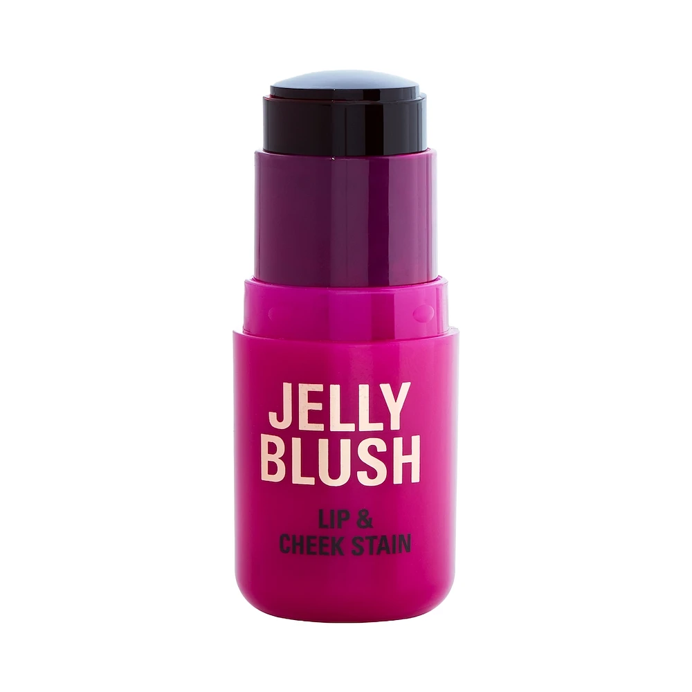 Revolution Jelly Blush Stick Lip And Cheek Stain Strawberry Pink