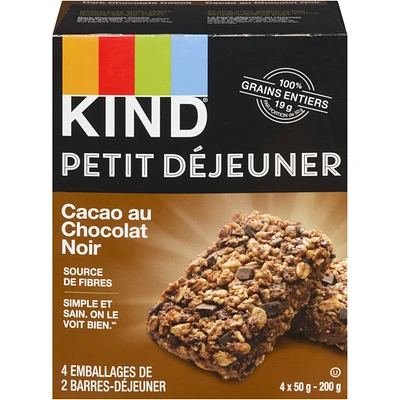 Barre Petit Déjeuner Chocolat noir