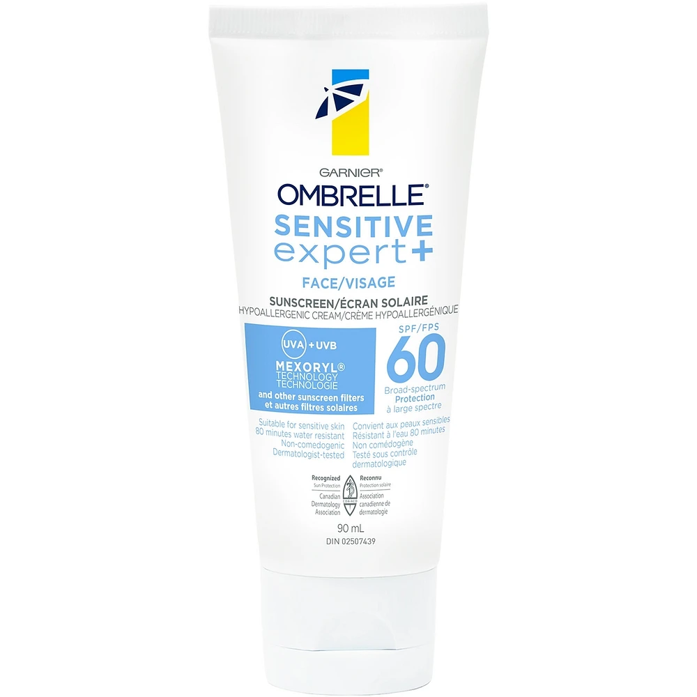 Crème Solaire Peaux sensible pour le Visage SPF 60