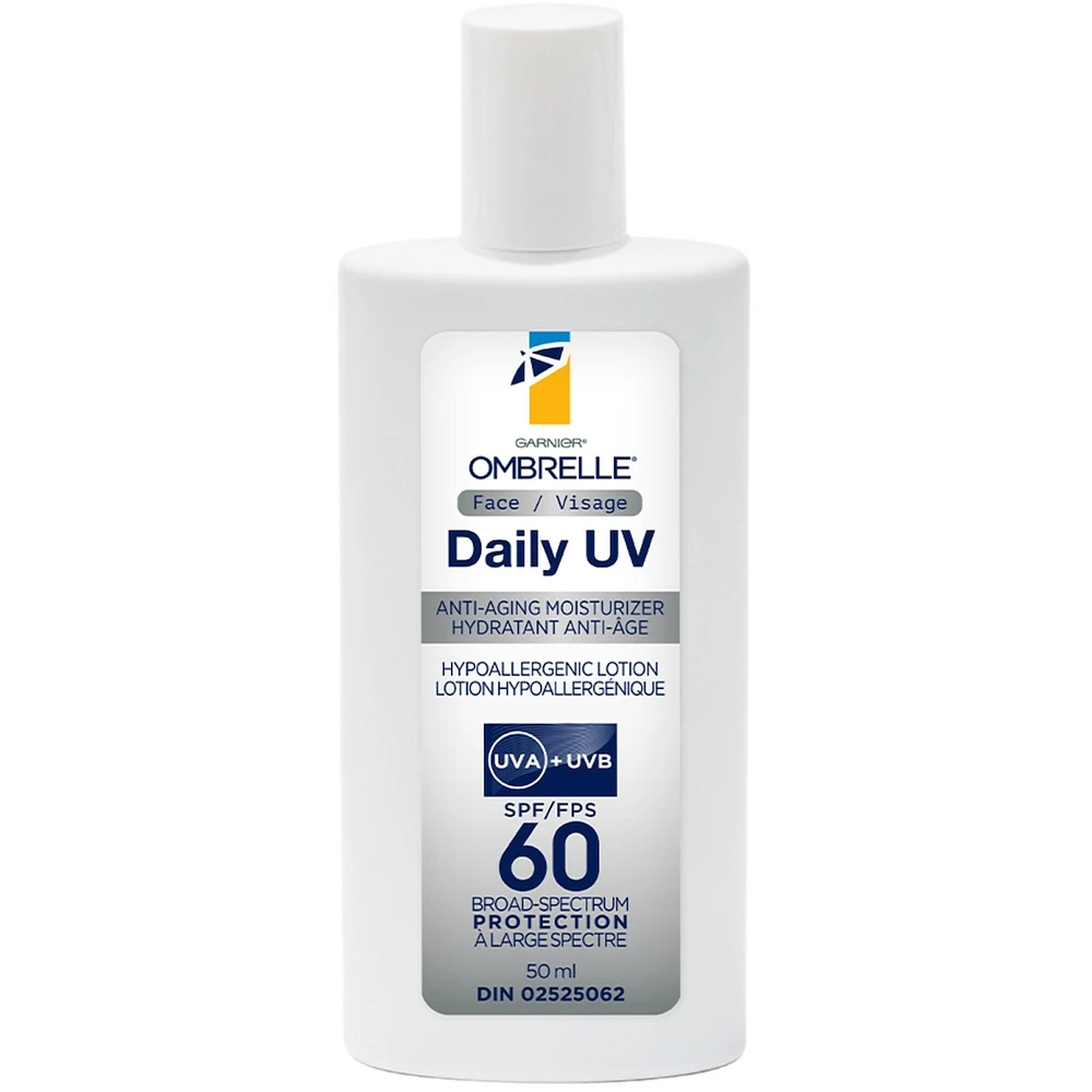 Crème Solaire pour le Visage Anti-Âge, FPS 60
