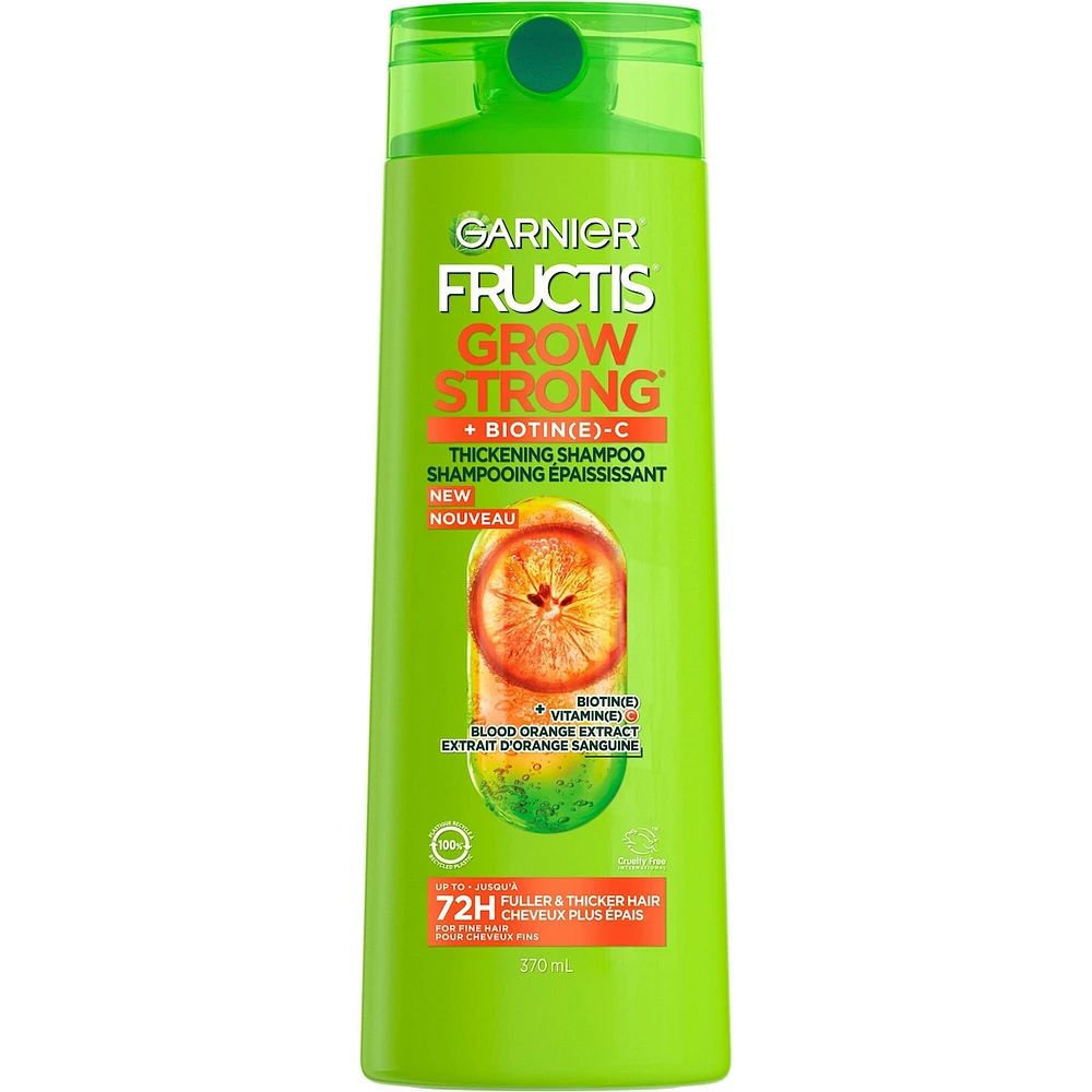 Fructis Grow Strong Thickening Shampoo, Thickens Fine Hair