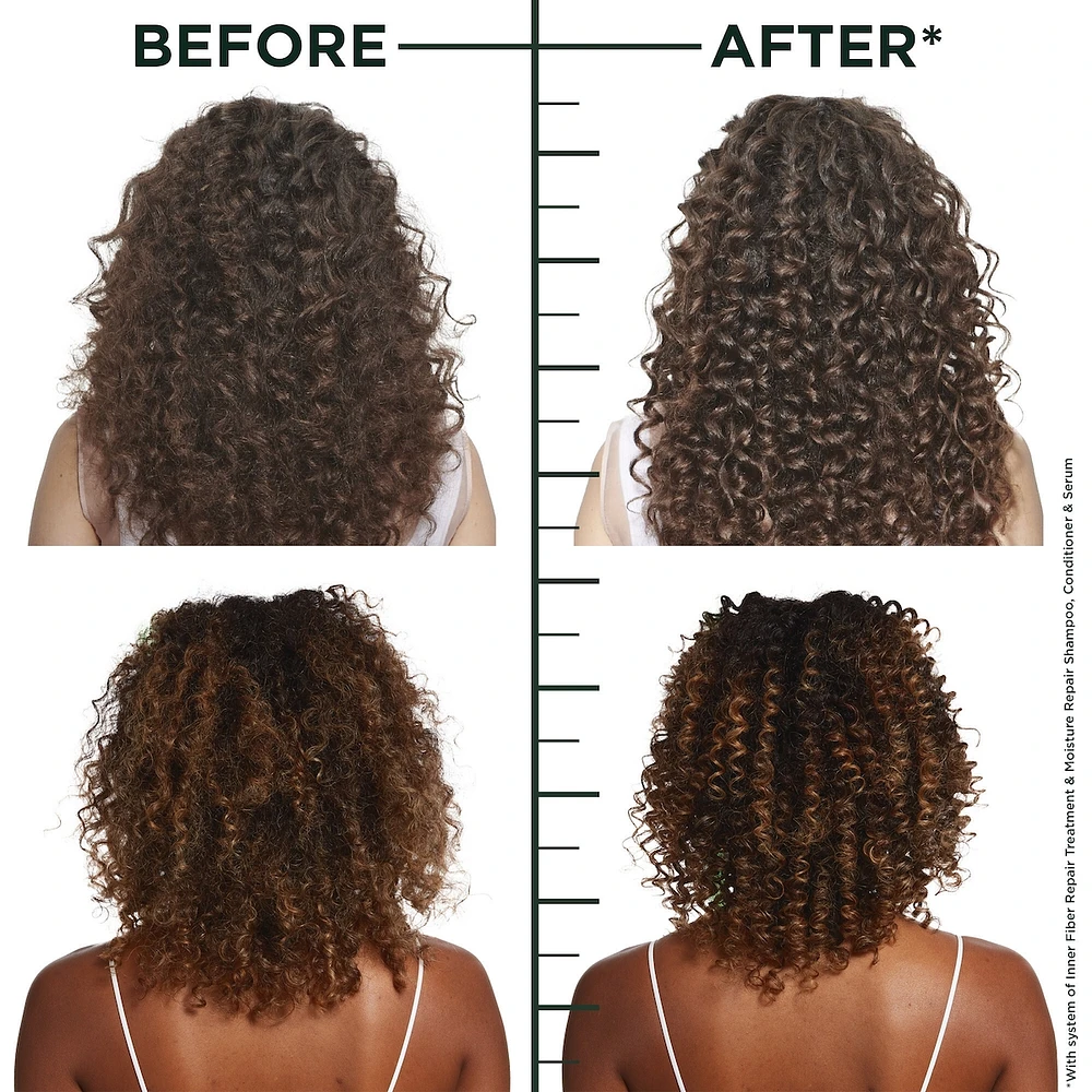 Fructis Hair Filler + Hyaluronic Acid Moisture Repair Sulfate-Free Serum, for Curly and Wavy Hair, up to 15X More Moisture & 100 Hours of Frizz Control