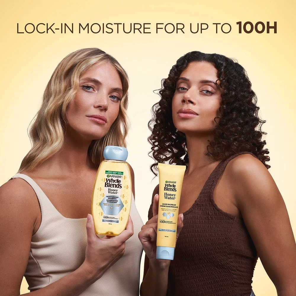 Whole Blends Honey Water Shampooing Hydratant pour Cheveux et Cuir Chevelu Secs