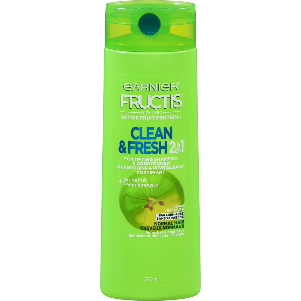 Fructis Clean & Fresh Daily Care 2-in-1 shampooing fortifiant et revitalisant