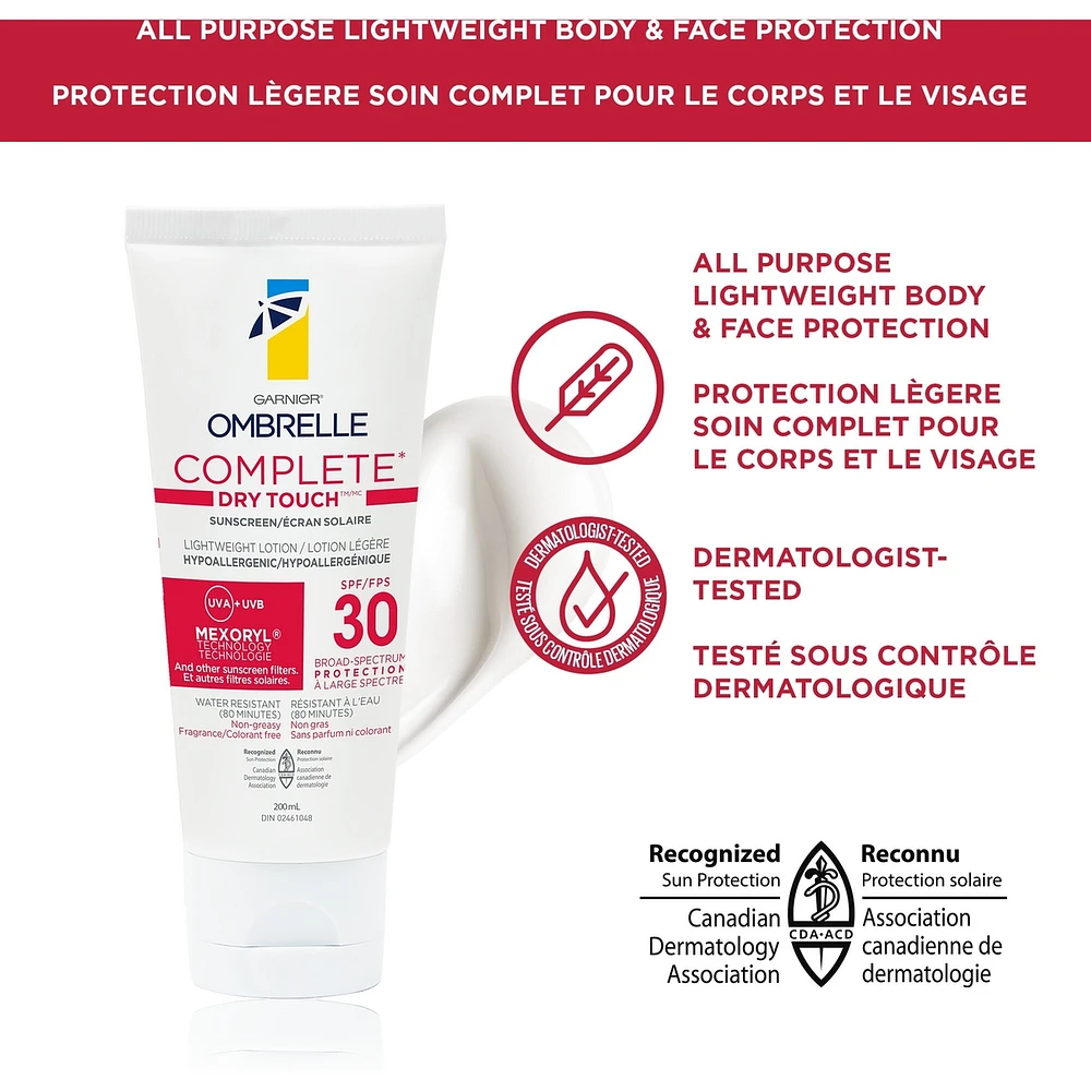 Dry Touch SPF Face & Body Lotion Sunscreen