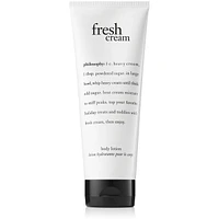 fresh cream body lotion for women, lightweight, conditioning & moisturizing