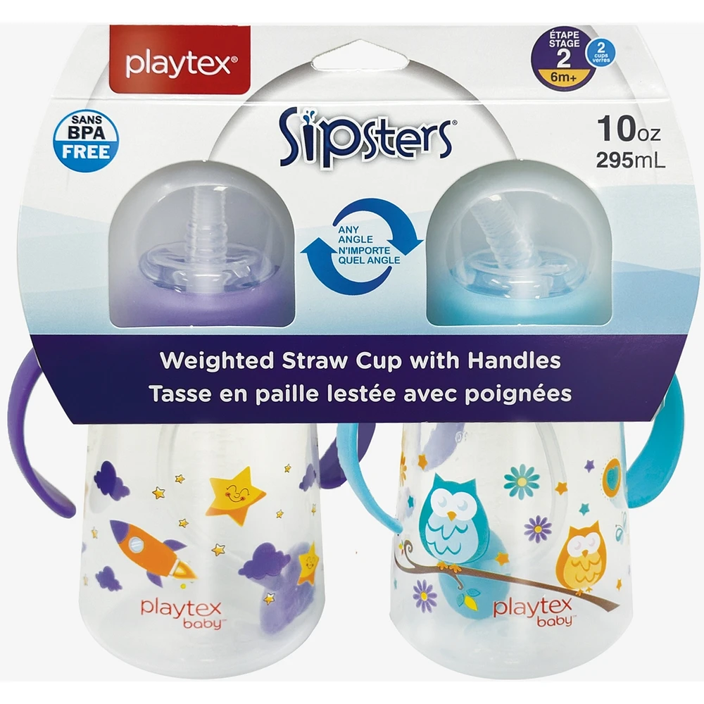 Playtex Baby® Tasse à paille lestée avec poignées