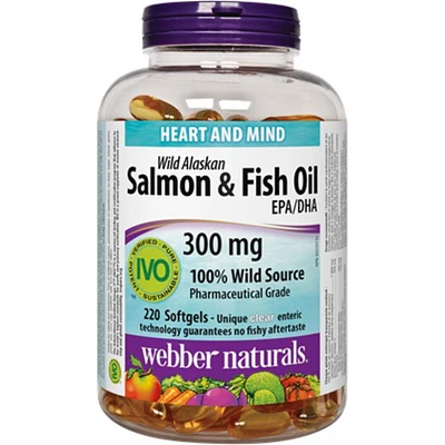 Wild Alaskan Salmon & Fish Oil EPA/DHA 300 mg