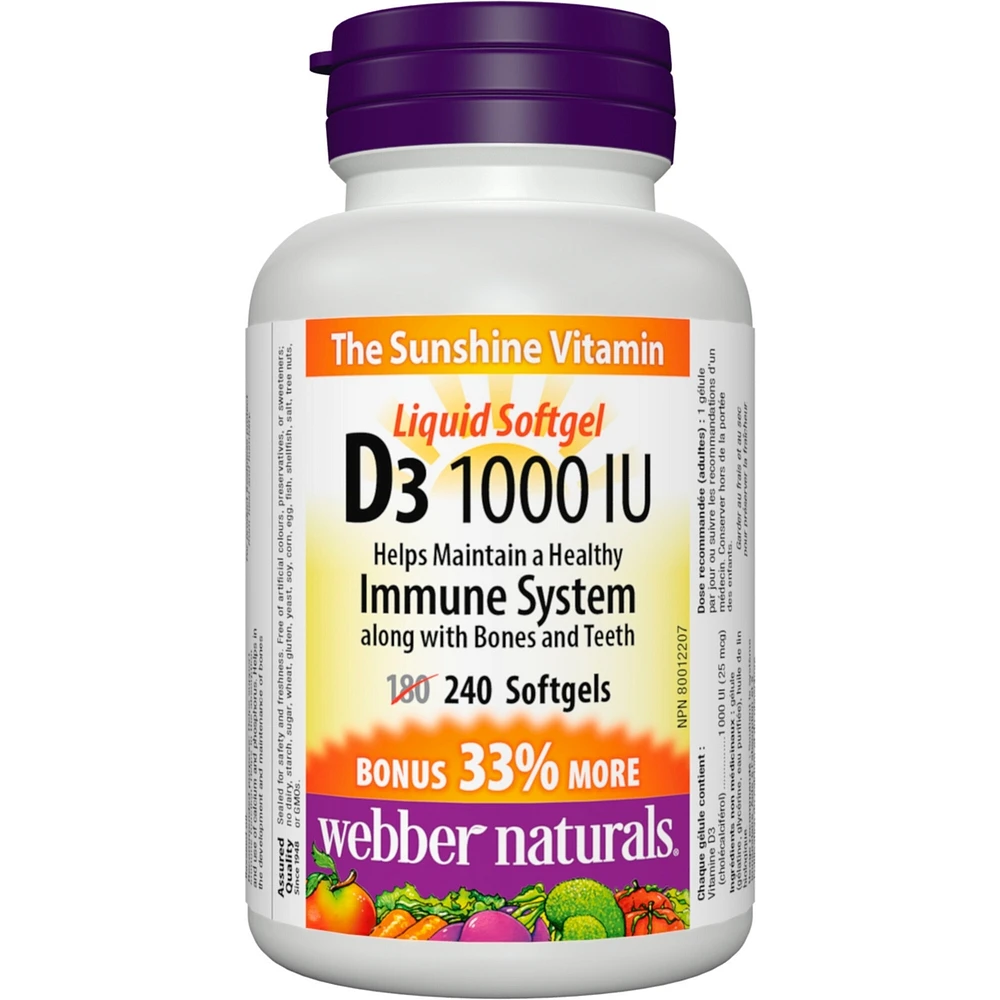 Vitamine D3 1 000 UI