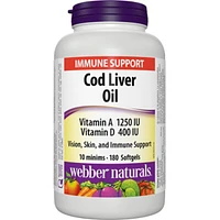 Cod Liver Oil Vitamin A Vitamin D 1250 IU/400 IU
