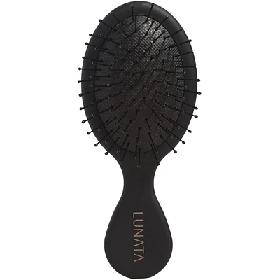 Brosse pour cheveux secs et humides Lunata Detangle Me – Mini noir