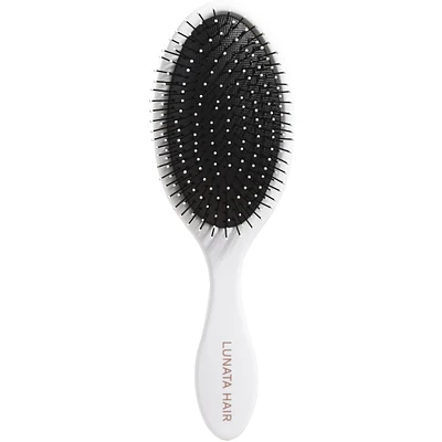Brosse pour cheveux secs et humides Lunata Detangle Me – Mini blanc