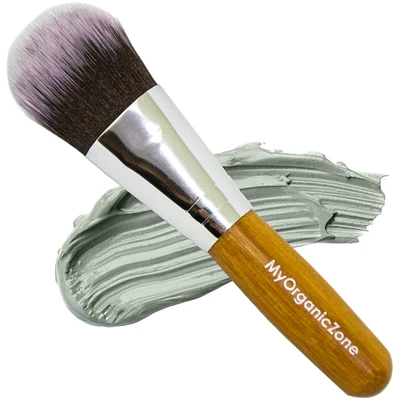 Pinceau pour masque facial - Brosse applicatrice de masque de boue faciale en bambou doux pour appliquer un masque facial