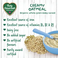 Céréales pour bébé biologiques avoine crémeux de Baby Gourmet