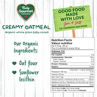 Céréales pour bébé biologiques avoine crémeux de Baby Gourmet