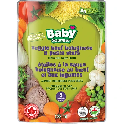 Boeuf a la bolognaise aux légumes et pates